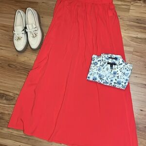Elegant Red Women's Skirt